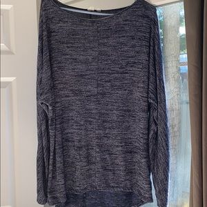Gap xl blue marbled long sleeve shirt